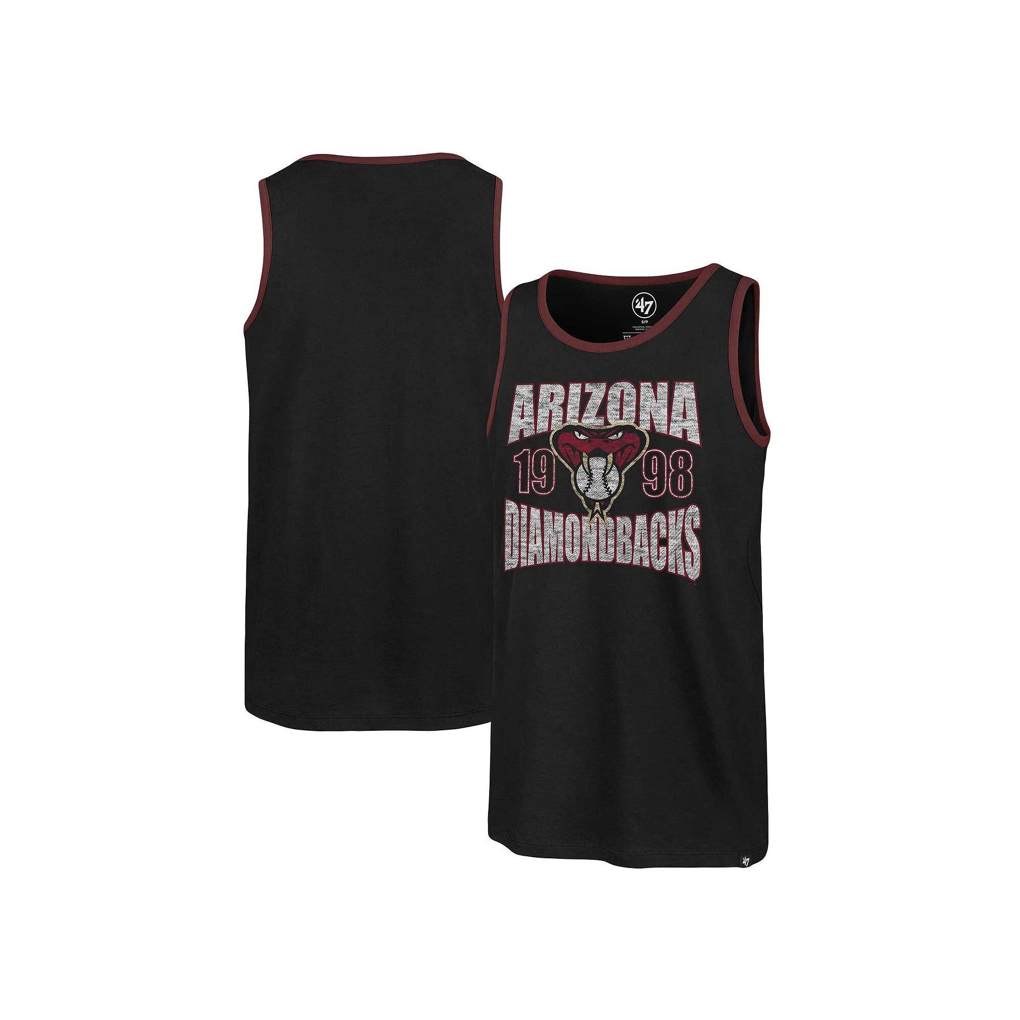 Men's '47 Black Arizona Diamondbacks Upload Franklin Tank Top, Size: Small Product Image