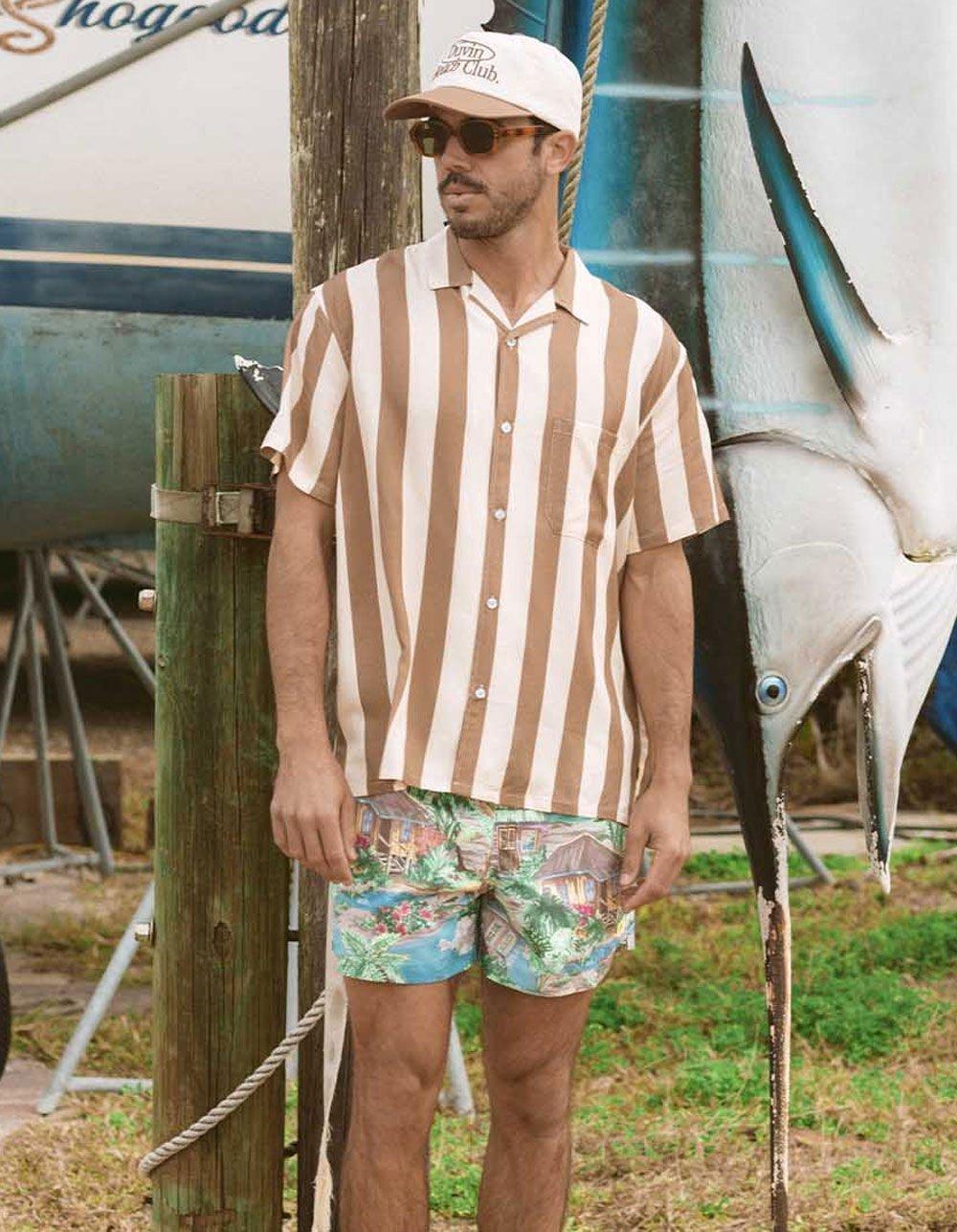 DUVIN Traveler Mens Button Up Shirt - BLUE Product Image