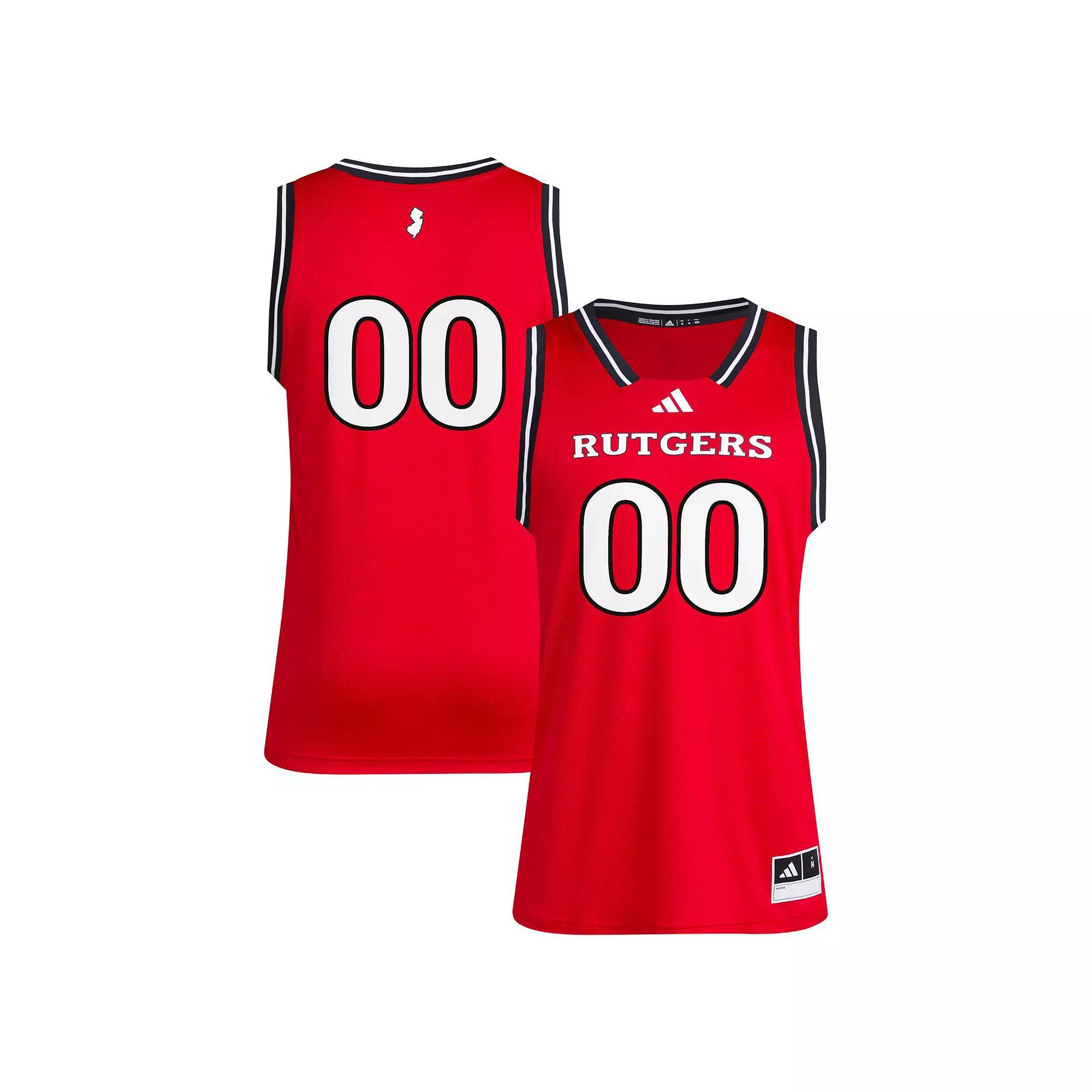 Men's adidas #00 Scarlet Rutgers Scarlet Knights Replica Swingman Jersey, Size: Small, Red Product Image