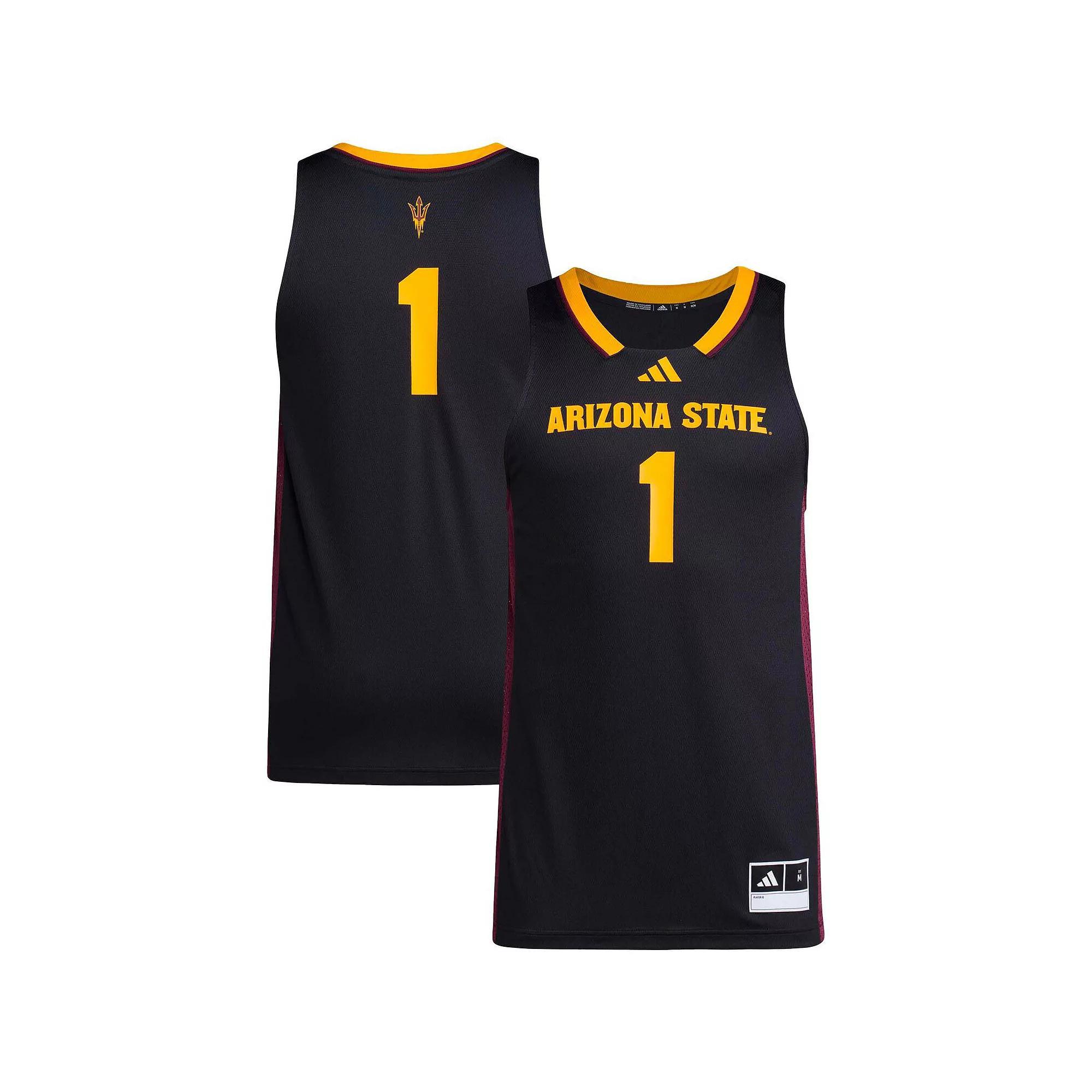 Men's adidas #1 Black Arizona State Sun Devils Replica Swingman Jersey, Size: Medium Product Image