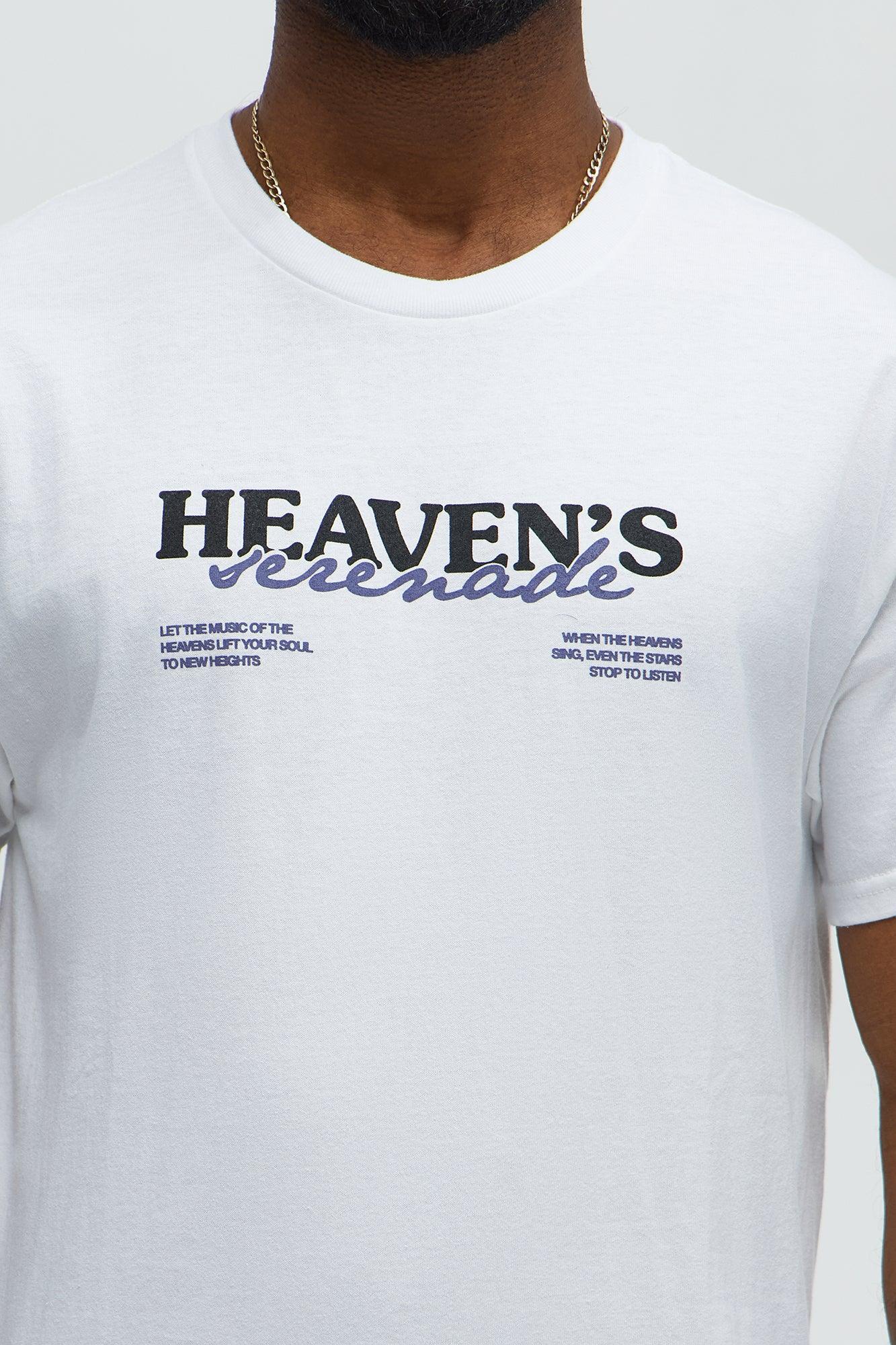 Heaven's Serenade Short Sleeve Tee - White Male Product Image