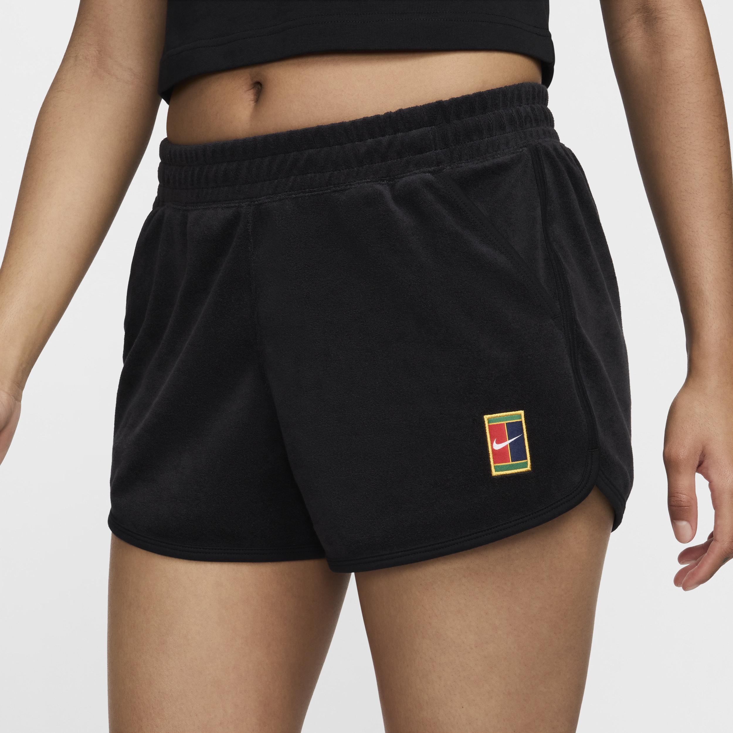 NikeCourt Heritage Women's Mid-Rise French Terry Tennis Shorts Product Image