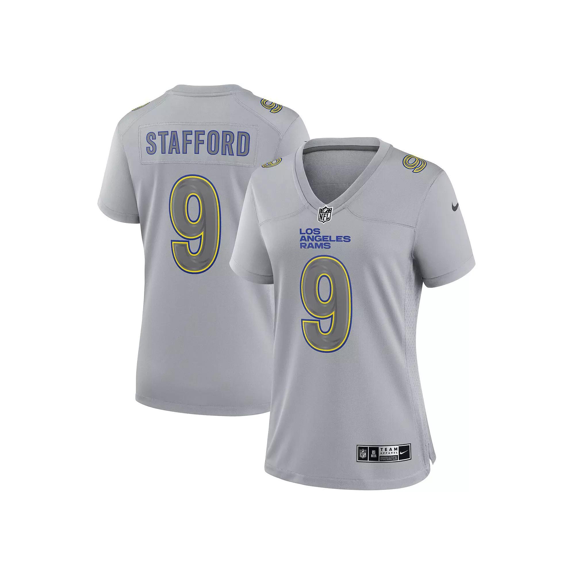 Womens Nike Matthew Stafford Gray Los Angeles Rams Atmosphere Fashion Game Jersey Product Image