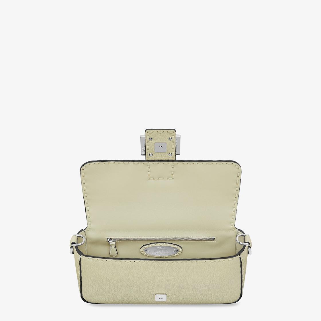 BaguetteSage green Selleria bag with 612 hand-sewn topstitches Product Image
