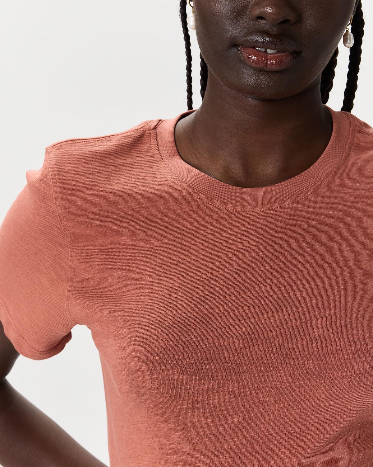 Quince | Women's Slub Crewneck T-Shirt Size XS, Organic Cotton Product Image