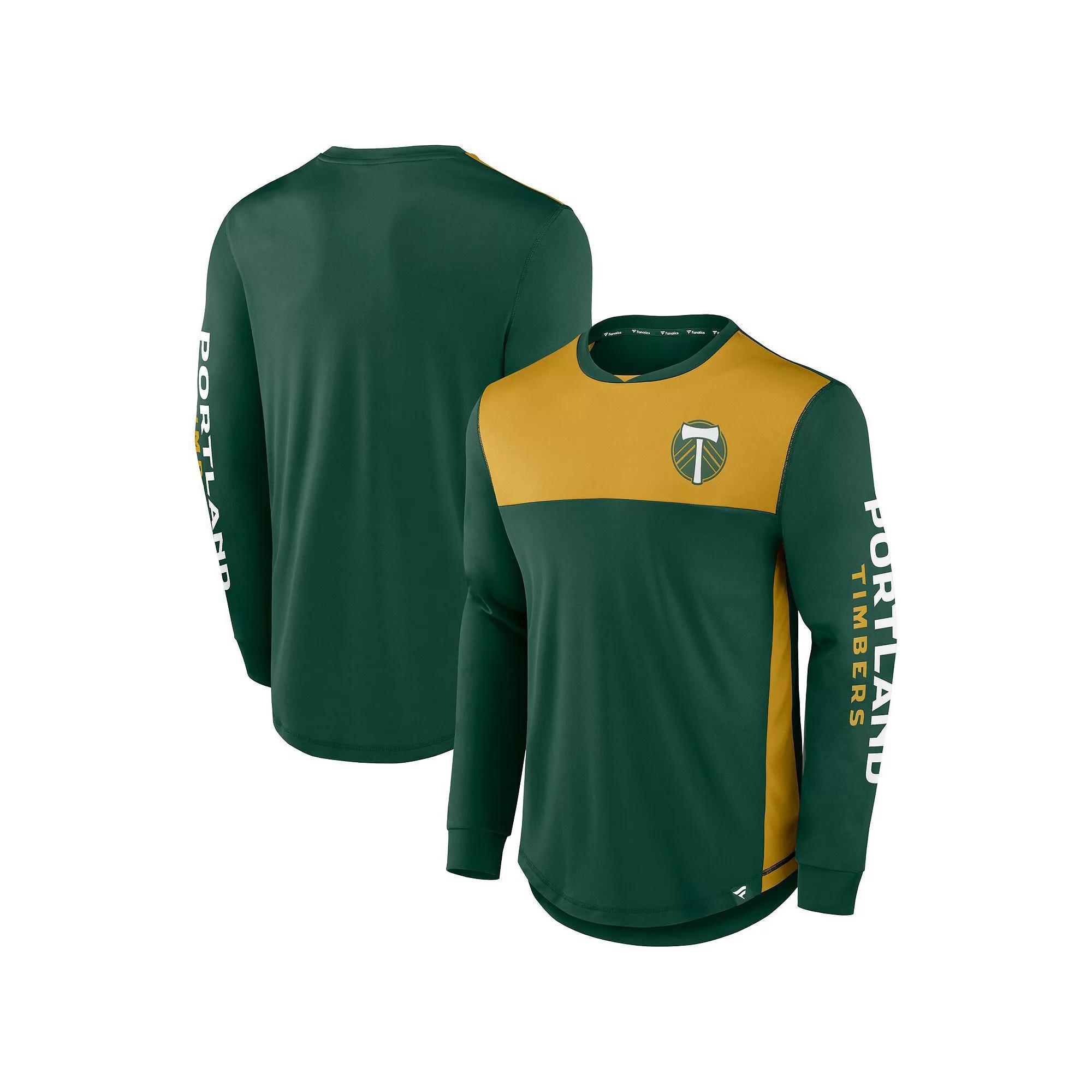 Men's Fanatics Branded Black/Orange Houston Dynamo FC Striker Long Sleeve T-Shirt, Size: Large, Dyn Black Product Image