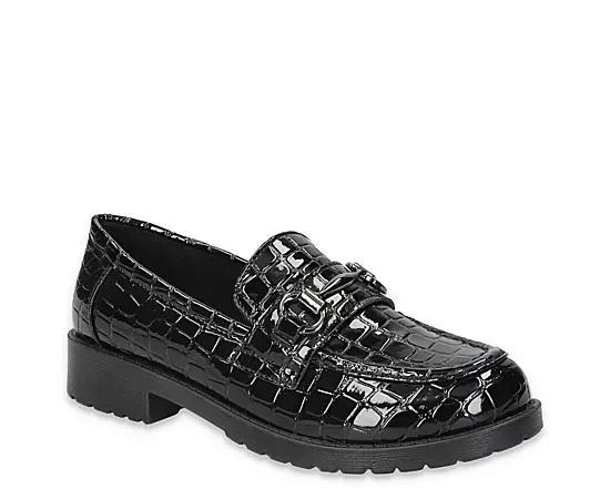 Easy Street Witney Comfort Women's Loafers, Size: 7, Black Croco Product Image