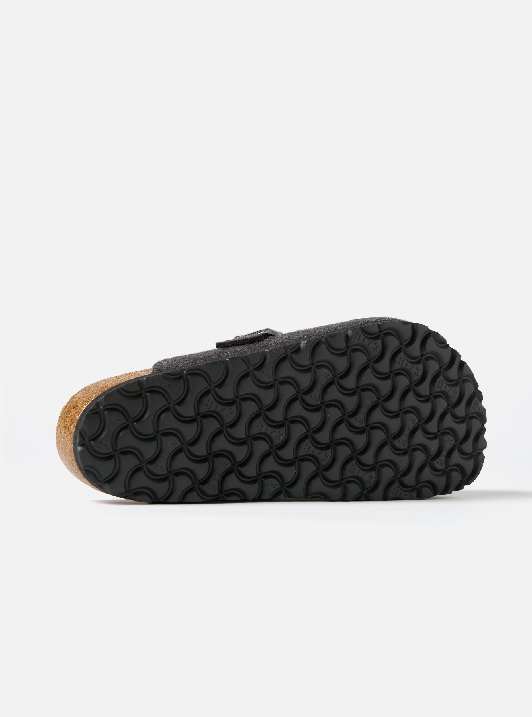 Birkenstock Boston in Anthracite Wool Product Image