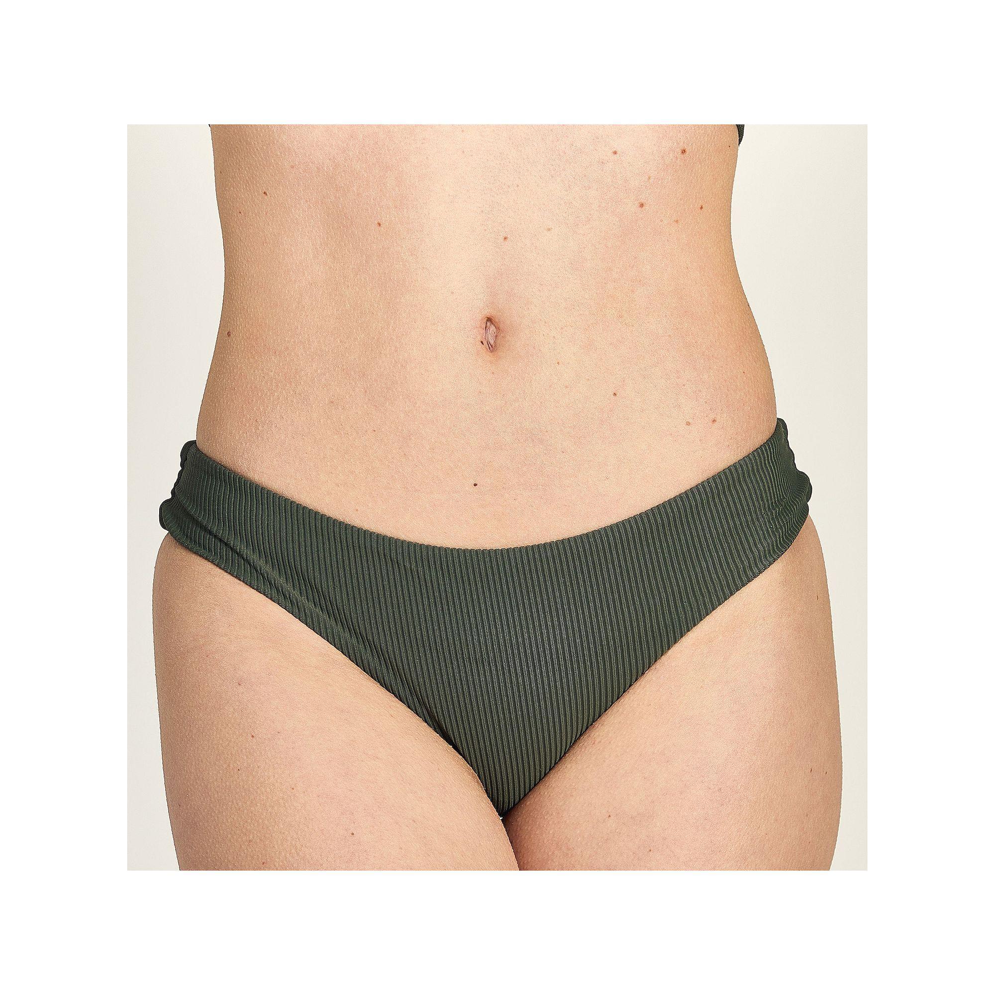 Juniors' Cyn & Luca Rubbed Bethany Scoop Swim Bottoms, Women's, Size: Medium, Green Product Image