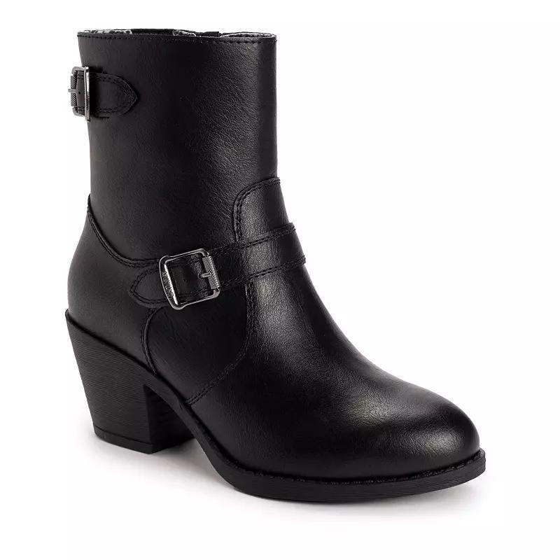 MUK LUKS Yellowstone Yeats Women's Ankle Boots, Size: 10, Black Product Image