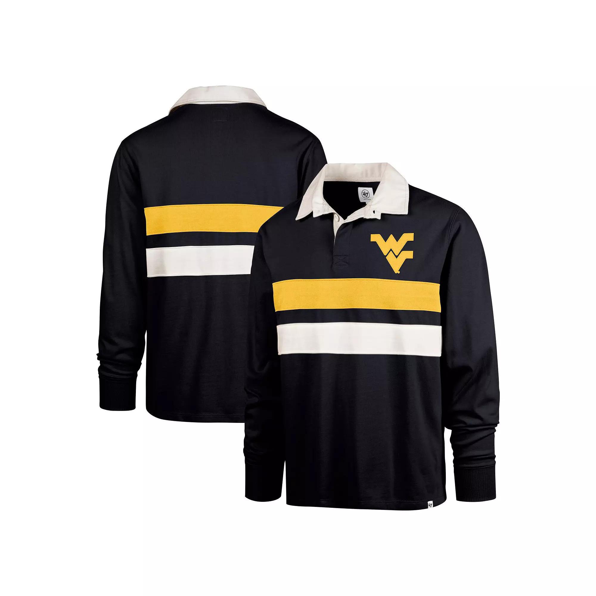 Men's '47 Crimson Alabama Crimson Tide Clubhouse Knox Thames Long Sleeve Rugby Polo, Size: Large, Red Product Image