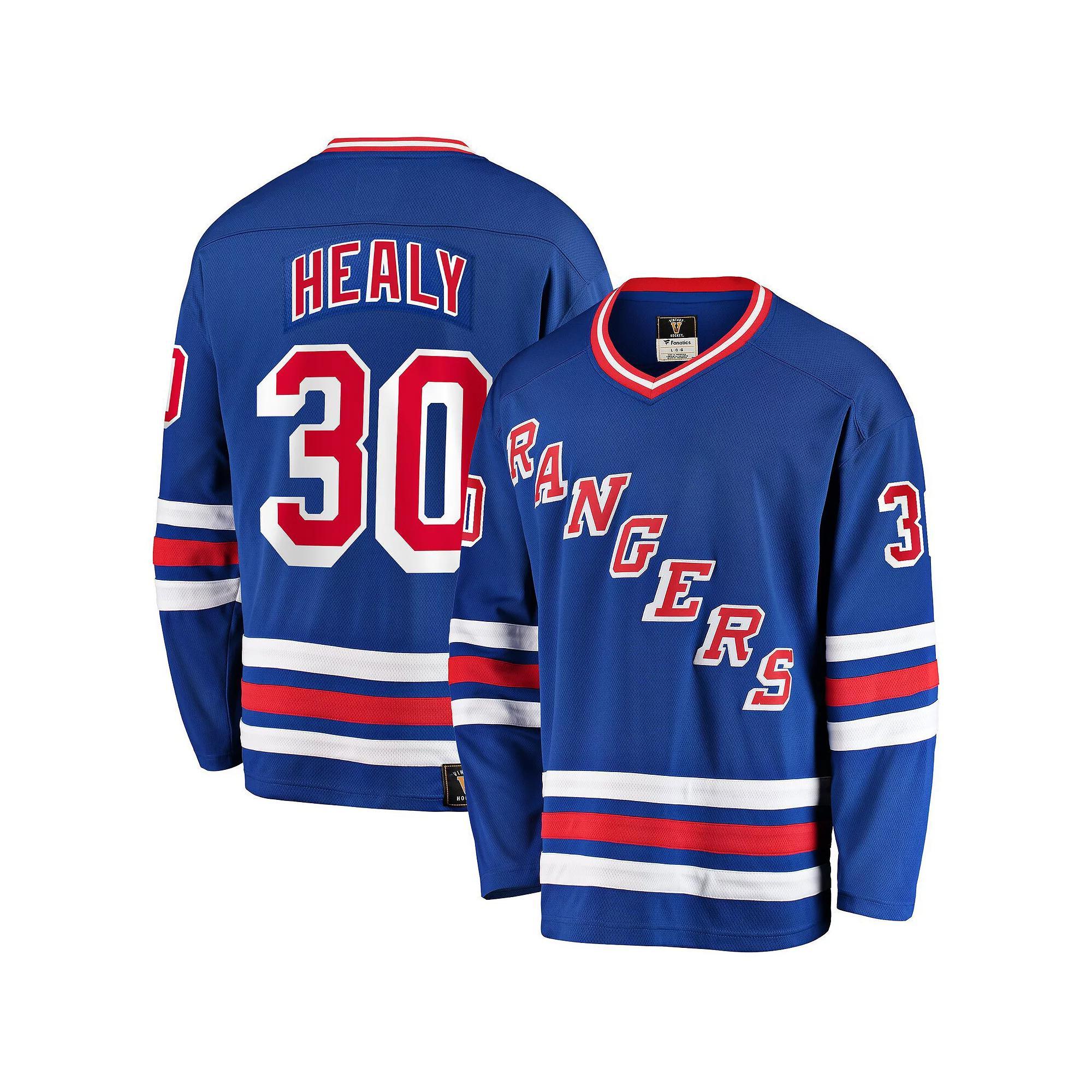 Men's Fanatics Branded Glenn Healy Blue New York Rangers Premier Breakaway Retired Player Jersey, Size: 4XL, Ran Blue Product Image
