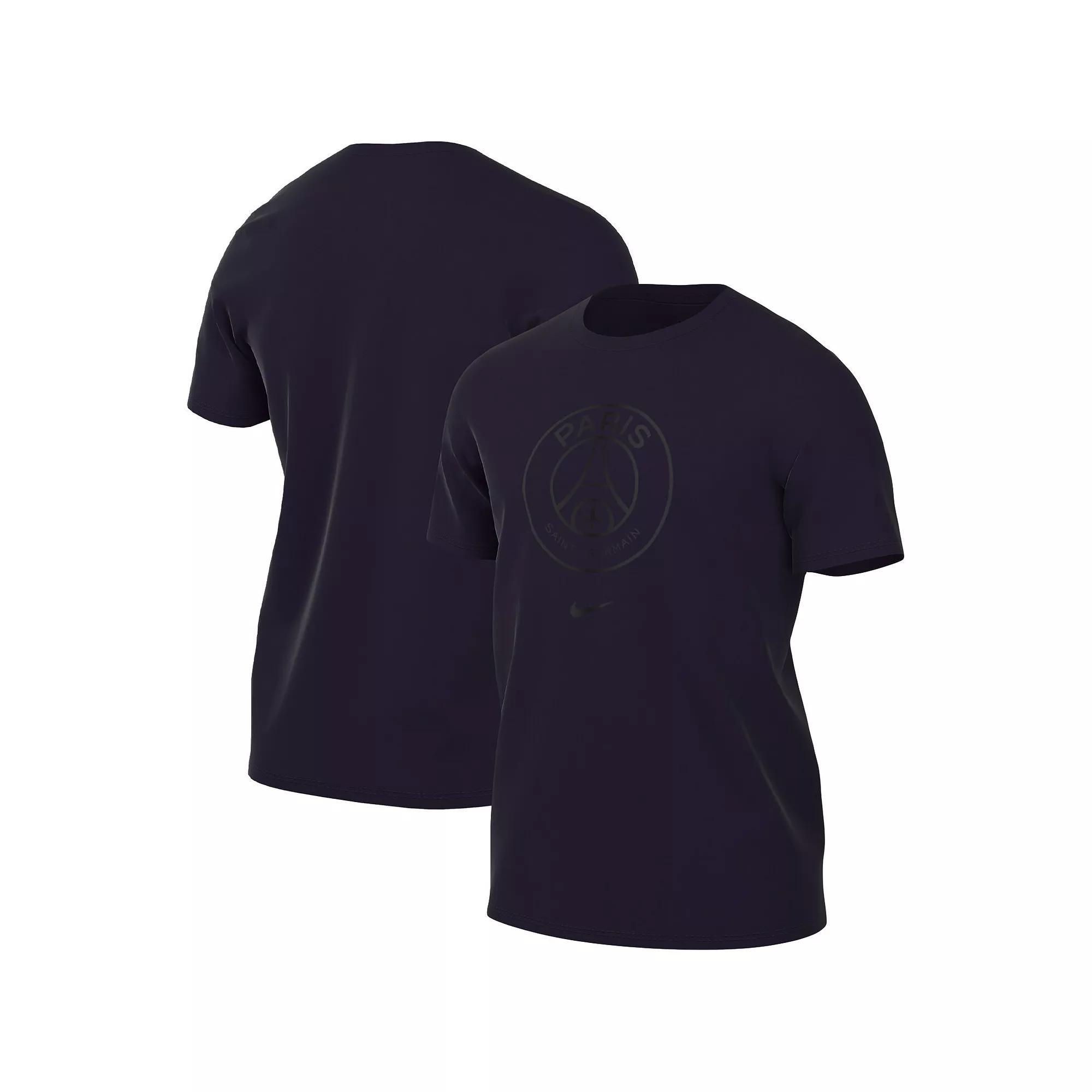 Men's  Nike Navy Paris Saint-Germain Crest  T-Shirt, Size: Large, Psg Blue Product Image