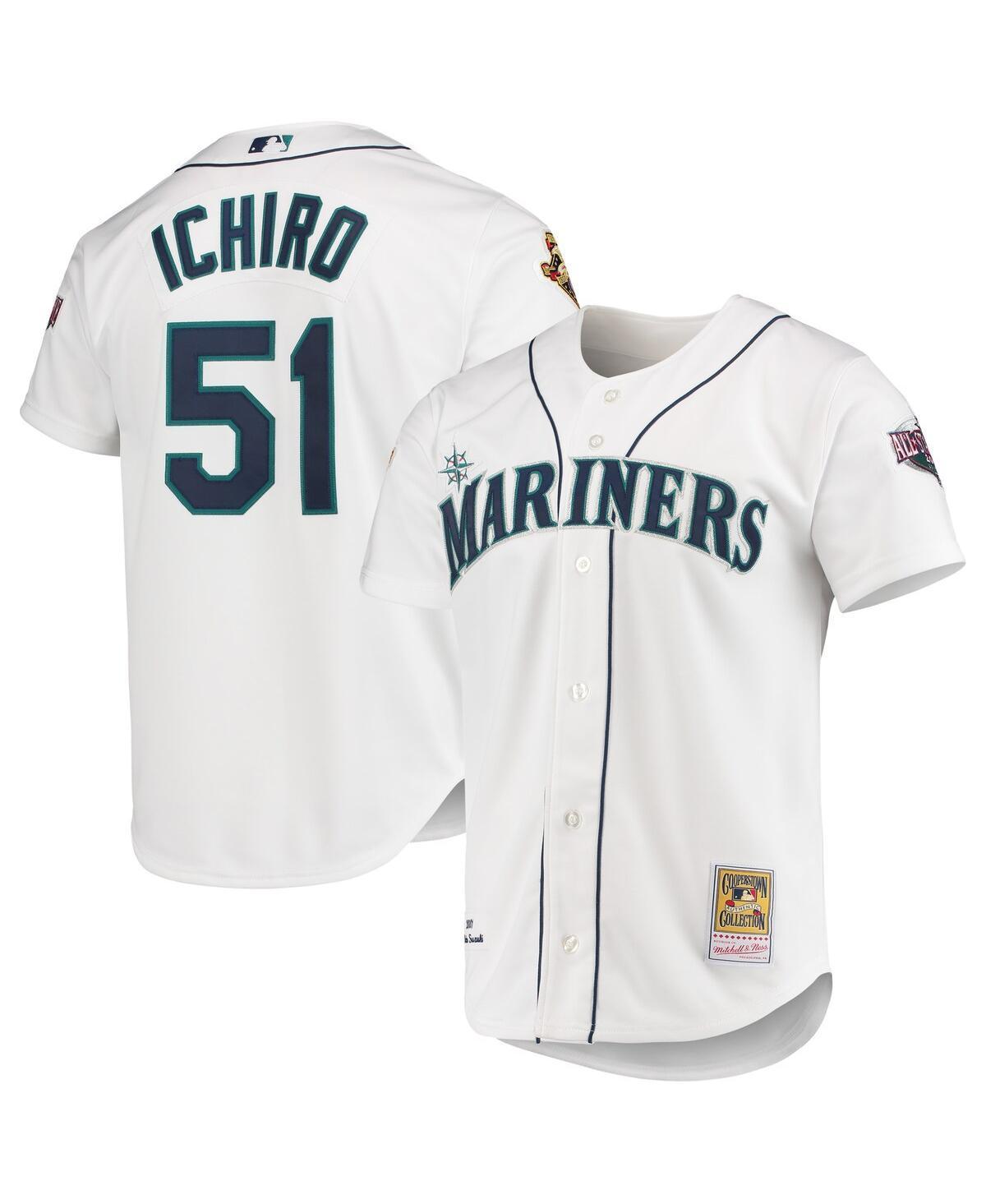 Mens Mitchell & Ness Ichiro Suzuki Seattle Mariners 2001 MLB All-Star Game Cooperstown Collection Authentic Jersey Product Image