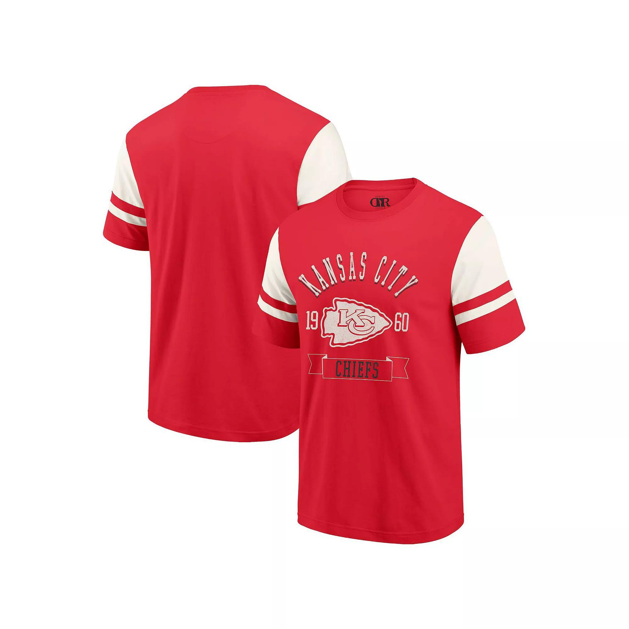Men's Darius Rucker Collection by Fanatics  Red Kansas City Chiefs Football T-Shirt, Size: 2XL Product Image