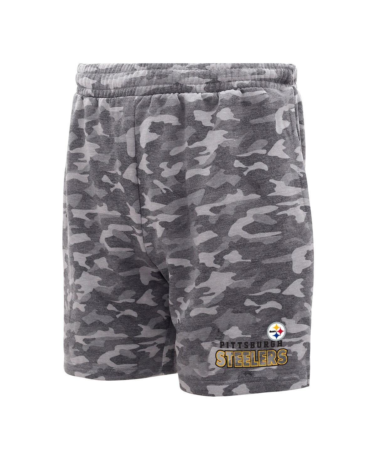 Men's Concepts Sport  Charcoal Miami Dolphins Biscayne Camo Shorts, Size: XL Product Image
