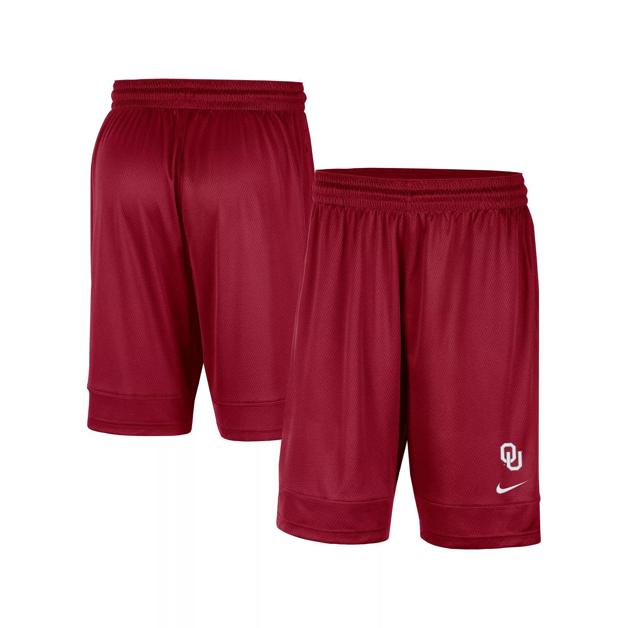 Men's Nike Crimson Oklahoma Sooners Fast Break Team Performance Shorts, Size: Medium, Red Product Image