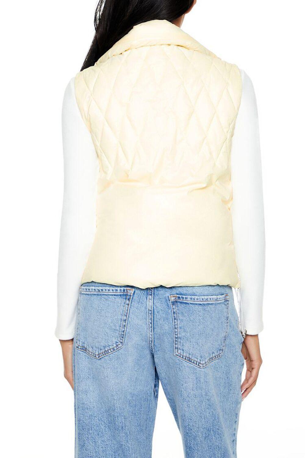 Quilted Rhinestone Fringe Vest | Forever 21 Product Image