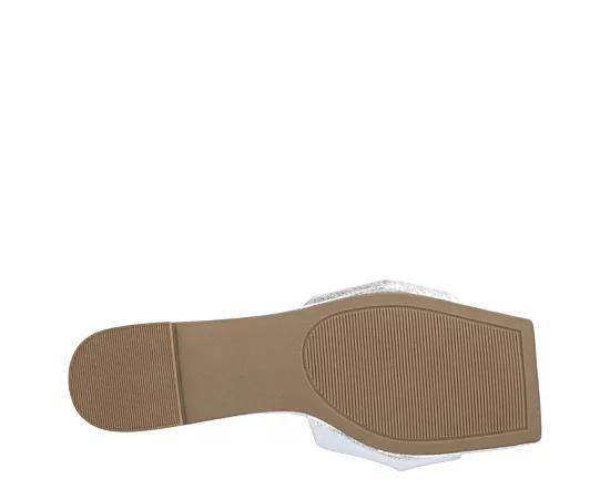 Journee Dianah Tru Comfort Foam™ Women's Slide Sandals, Size: 6.5, Silver Product Image