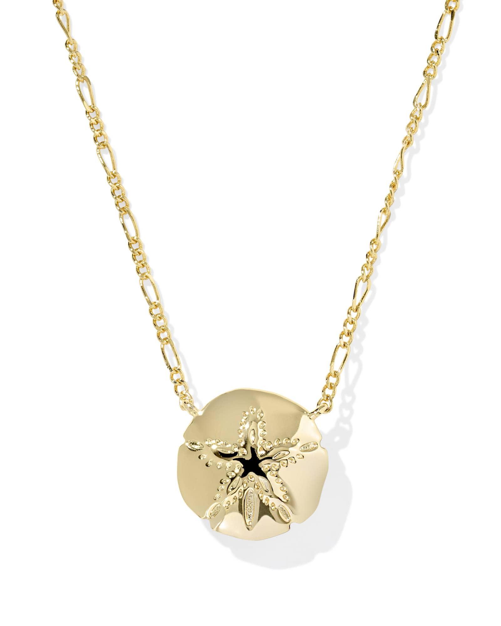 Sand Dollar Gold Short Pendant Necklace Product Image