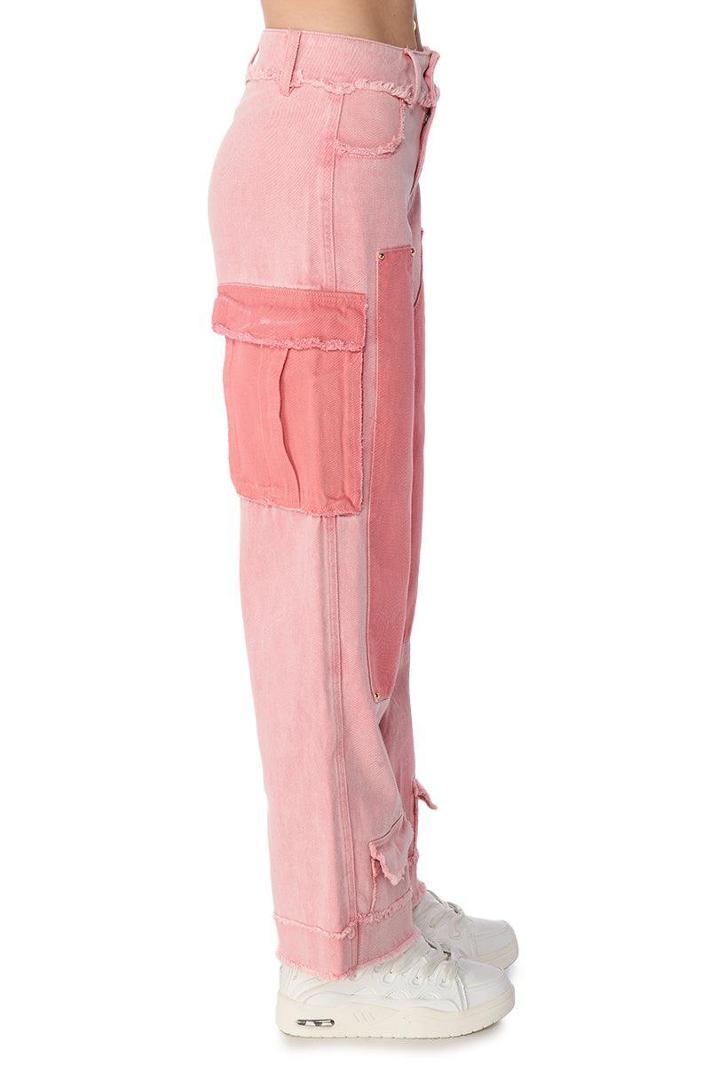 ABOVE AVERAGE WIDE LEG DENIM PANTS Product Image