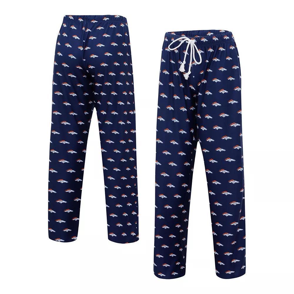 Women's Concepts Sport Navy Denver Broncos Gauge Allover Print Sleep Pants, Size: 2XL, Blue Product Image