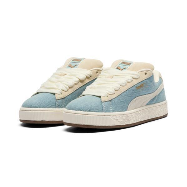 PUMA Suede XL Denim Women's Sneakers in Blue Horizon/Sugared Almond/Gum Product Image