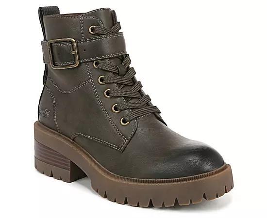 Blowfish Malibu Jagger Women's Boots, Size: 6.5, Green Faux Leather Product Image