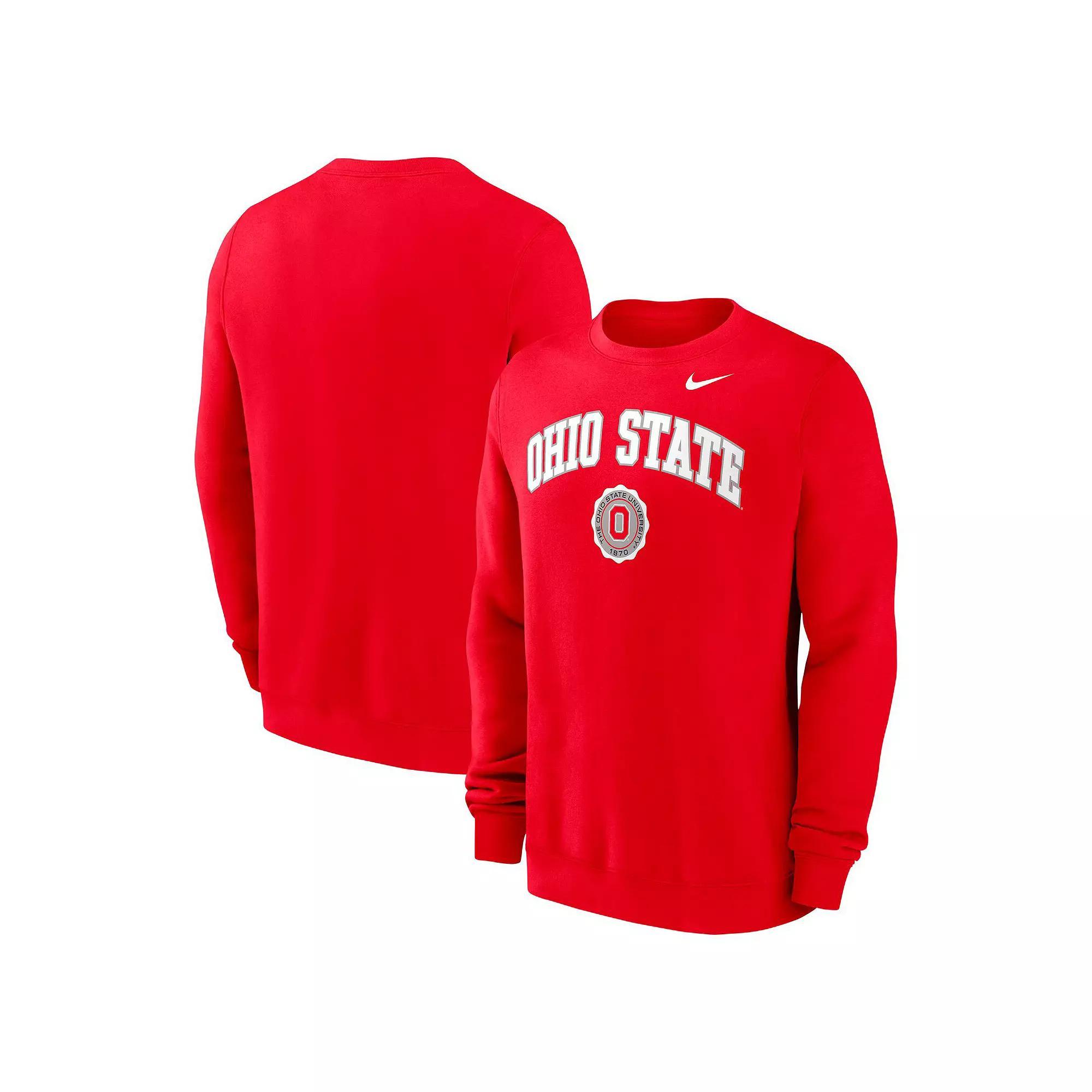 Iowa Hawkeyes Arched Seal Nike Men's College Pullover Crew Product Image