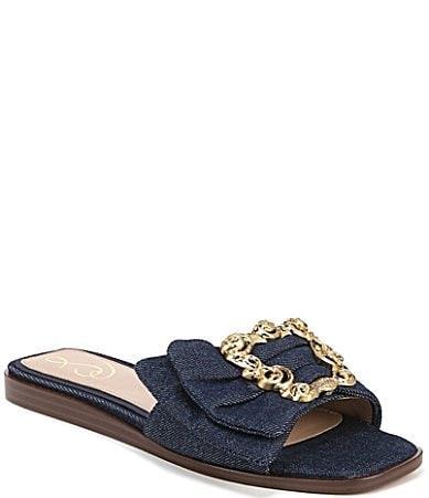 Sam Edelman Womens Ivana Slip On Embellished Slide Sandals Product Image