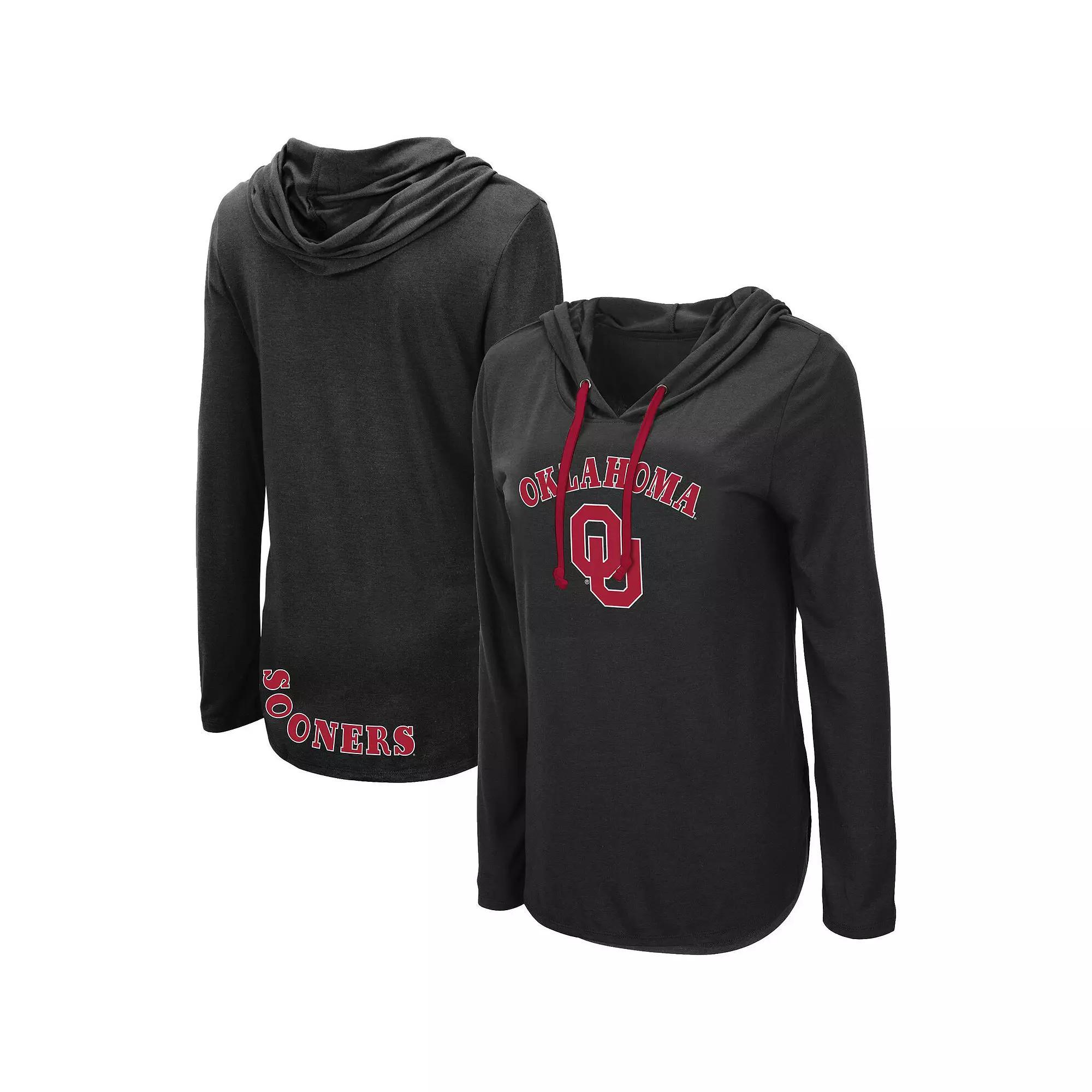Womens Colosseum Oklahoma Sooners My Lover Long Sleeve Hoodie T-Shirt Product Image