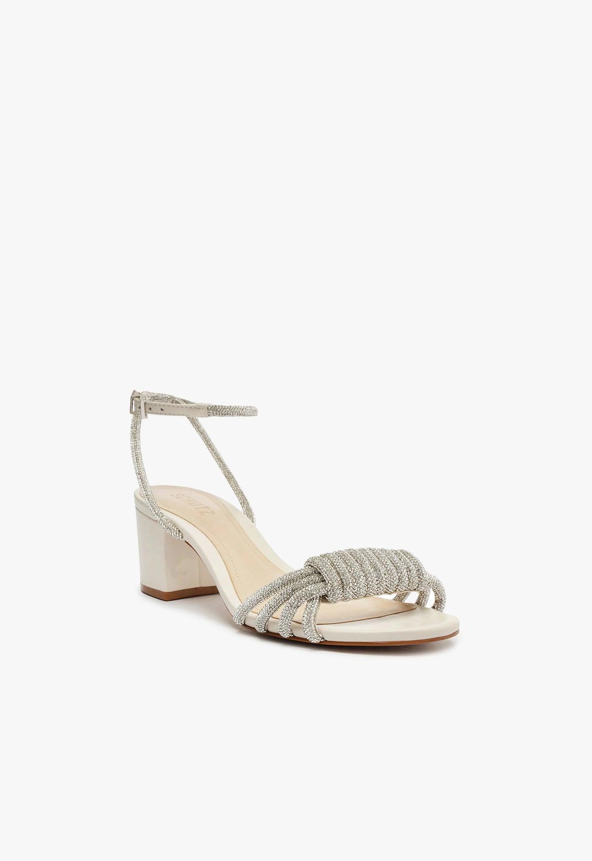 Jewell Mid Block Leather Sandal Product Image