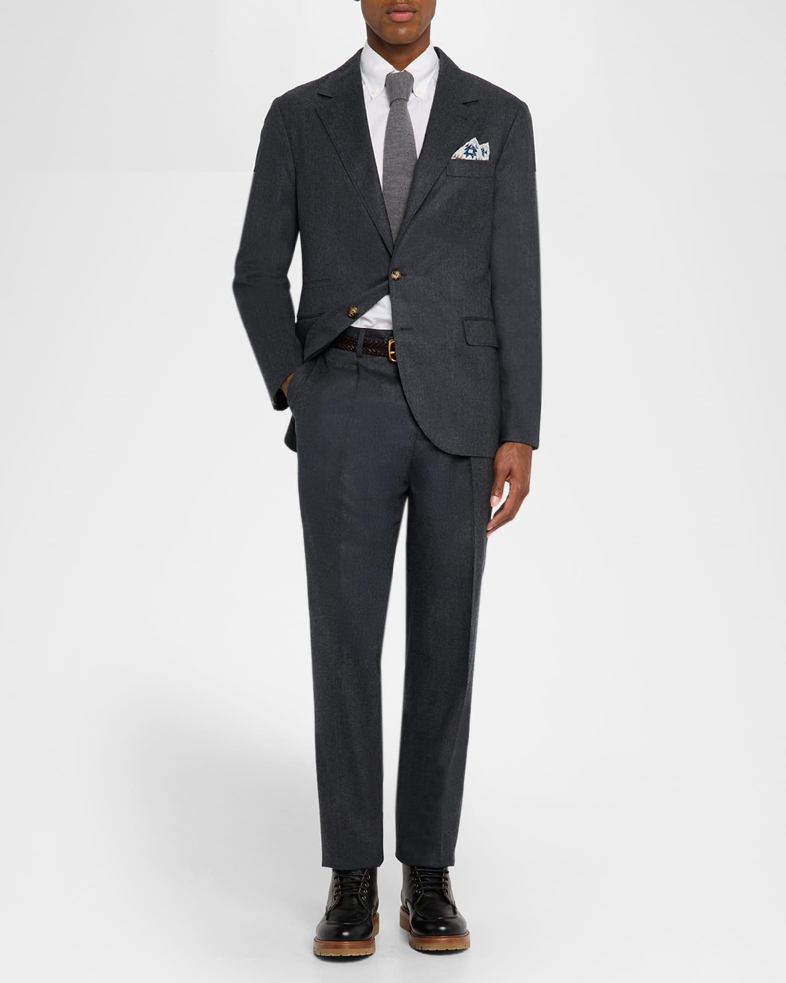 Men's Wool Flannel Two-Piece Suit Product Image