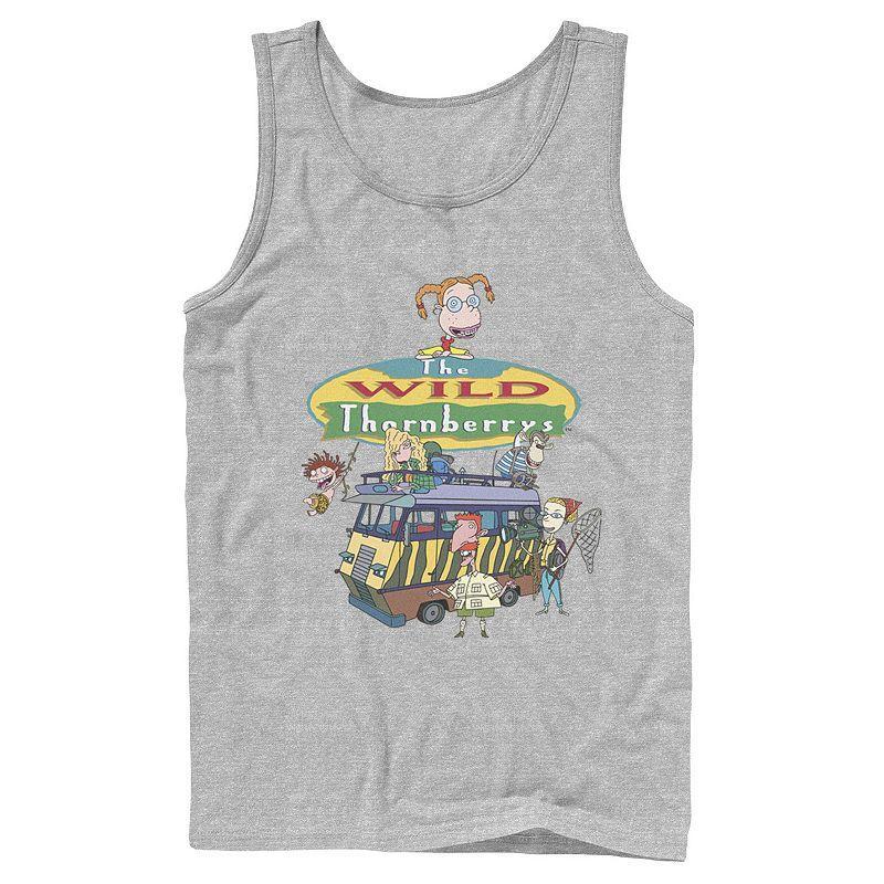 Men's Nickelodeon The Wild Thornberrys Family RV Logo Tank Top, Size: Small, Grey Product Image