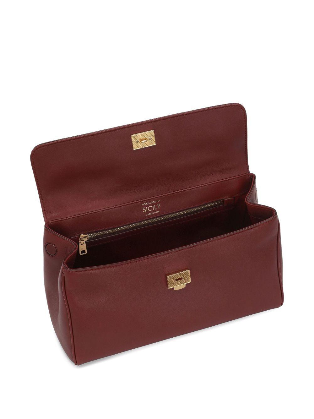 Sicily structured leather tote bag Product Image