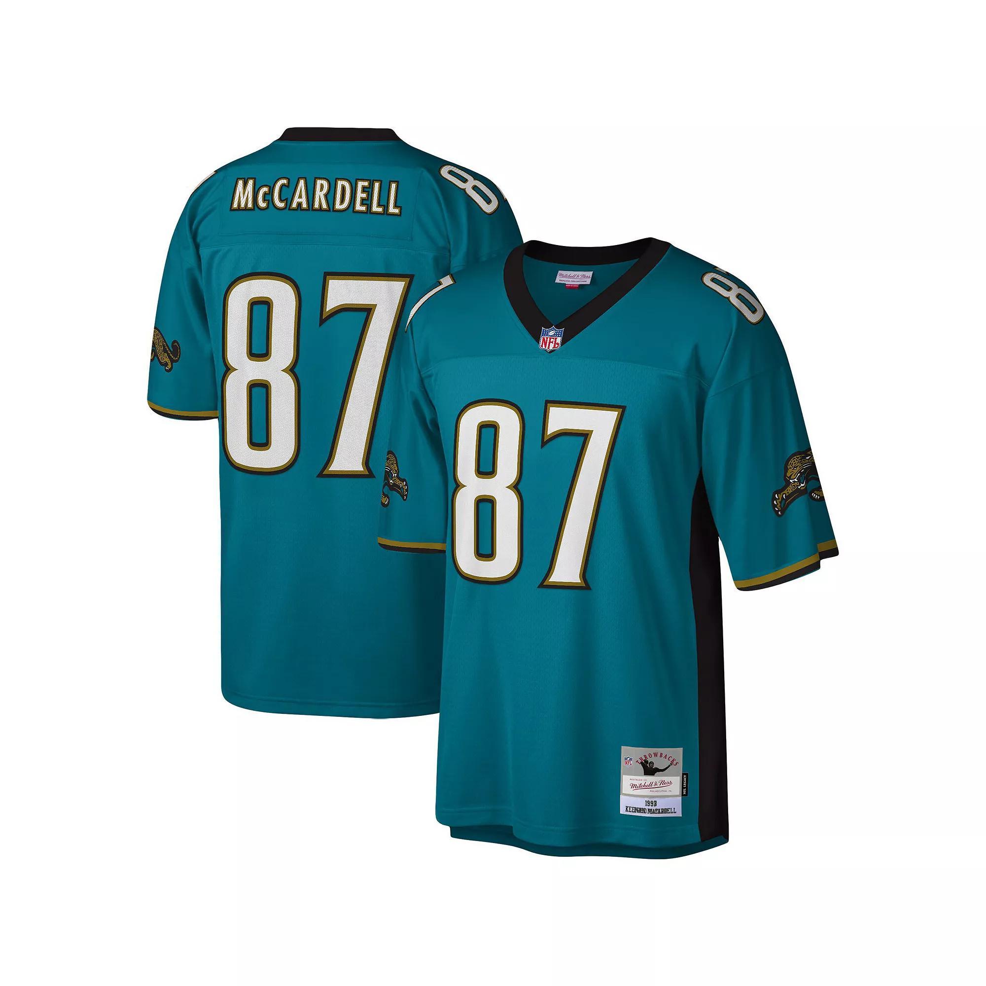 Men's Mitchell & Ness Keenan McCardell Teal Jacksonville Jaguars Legacy Replica Jersey, Size: Large, Blue Product Image