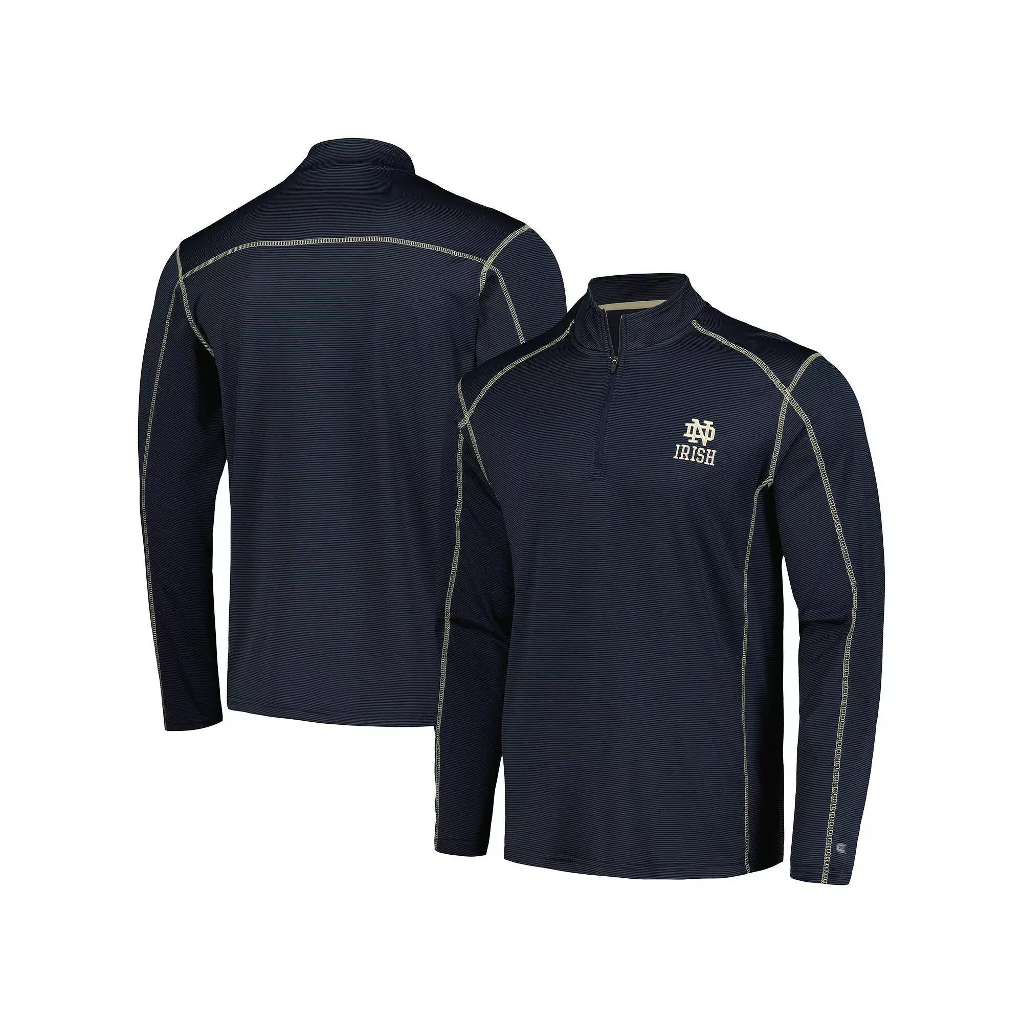 Men's Colosseum Navy Notre Dame Fighting Irish Cameron Quarter-Zip Windshirt, Size: Small, Blue Product Image