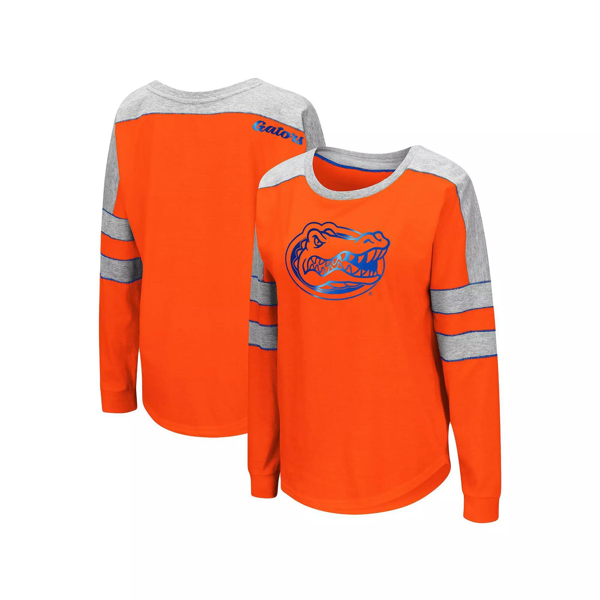 Womens Colosseum Florida Gators Trey Dolman Long Sleeve T-Shirt Product Image