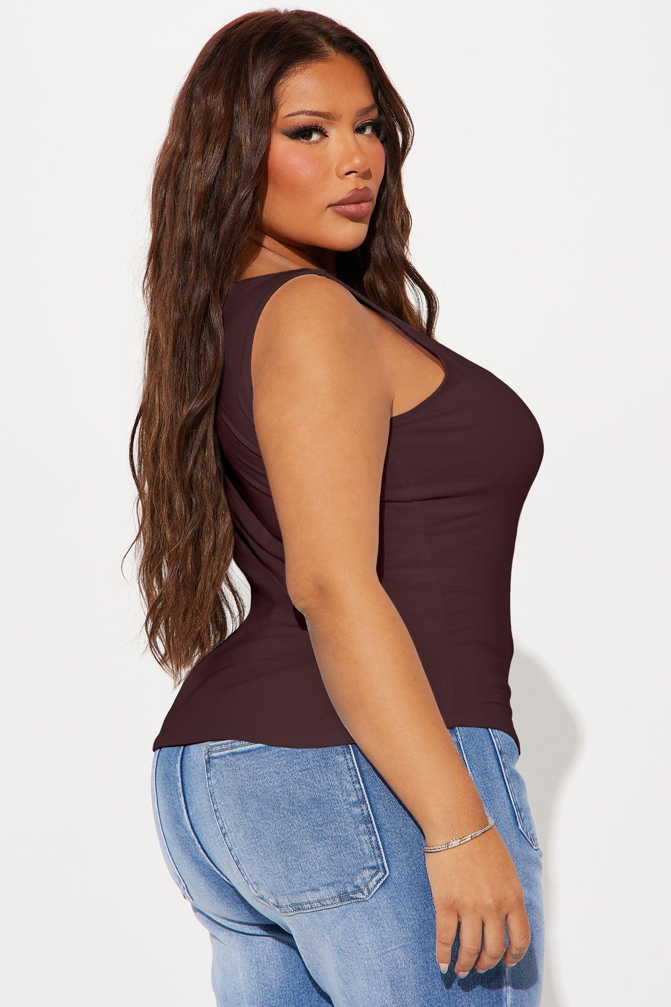 Thalia Tank Top - Chocolate Product Image