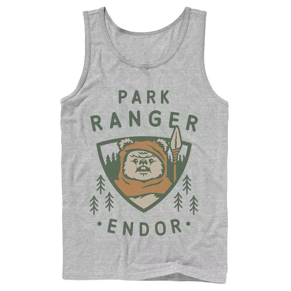 Mens Star Wars Ewok Park Ranger Endor Tank Top Athletic Grey Product Image