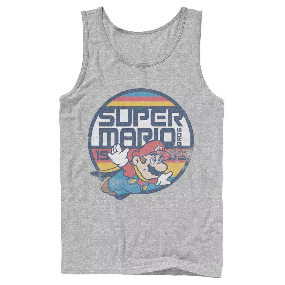 Mens Nintendo Super Mario Classic Retro Flying 1985 Tank Top Athletic Grey Product Image