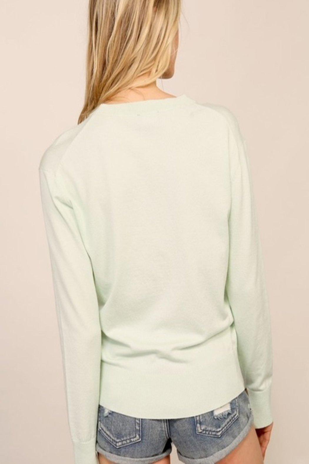 Sage Slit Sweater Product Image