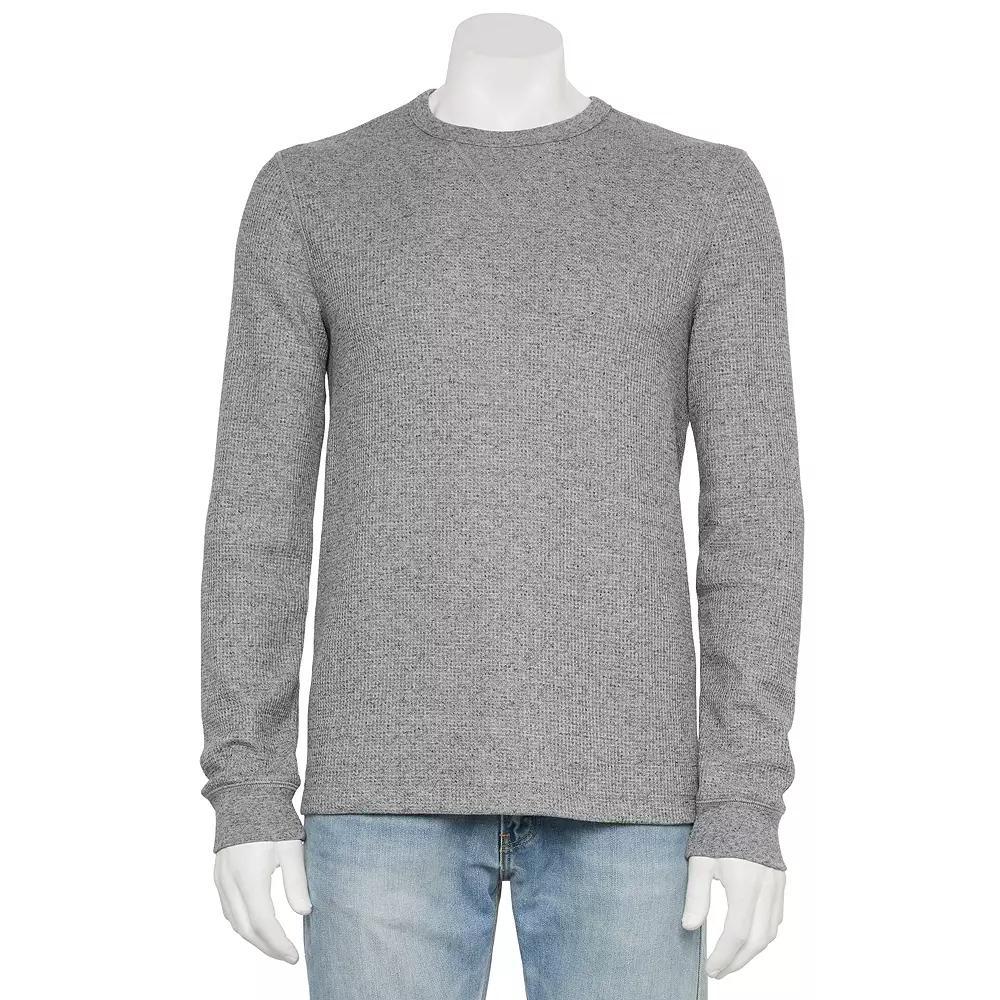 Men's Sonoma Goods For Life® The Essential Waffle Thermal Tee, Size: Small, Grey Grey Product Image