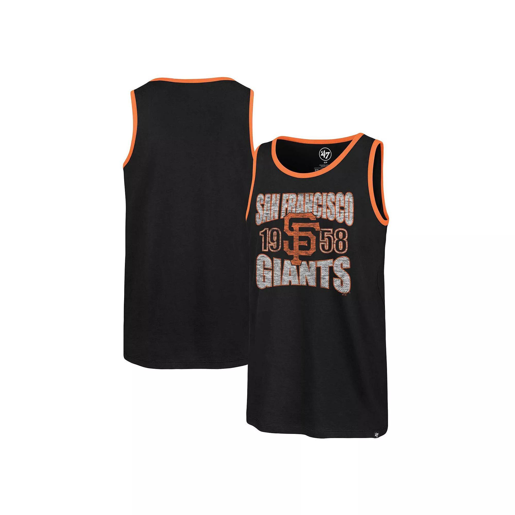 Men's '47 Black San Francisco Giants Upload Franklin Tank Top, Size: Large Product Image