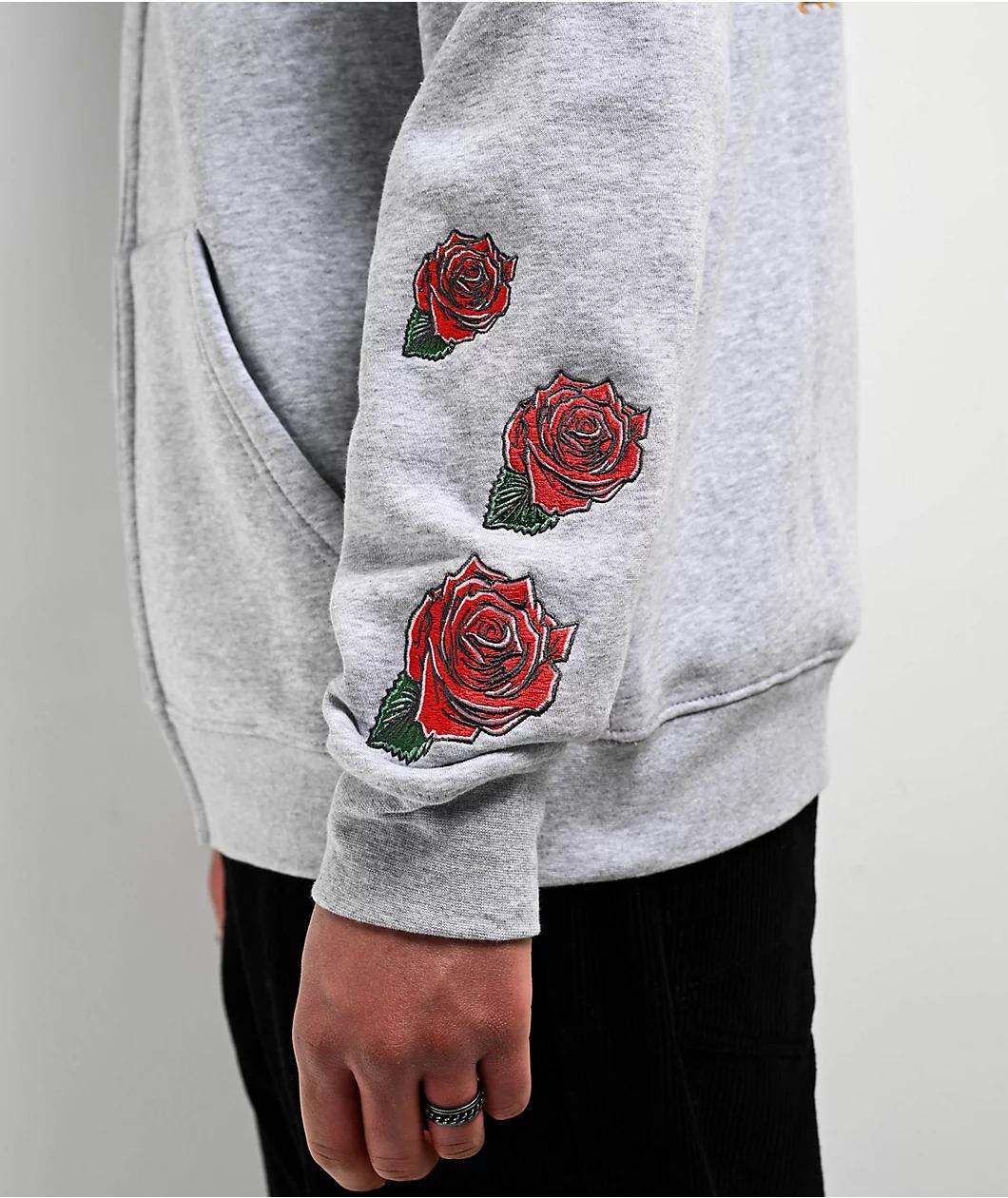 DGK Guadalupe Grey Zip Hoodie Product Image