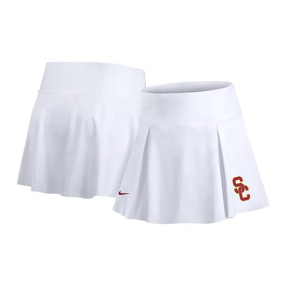 Women's Nike White USC Trojans Tennis Skirt with Shorts, Size: XL Product Image