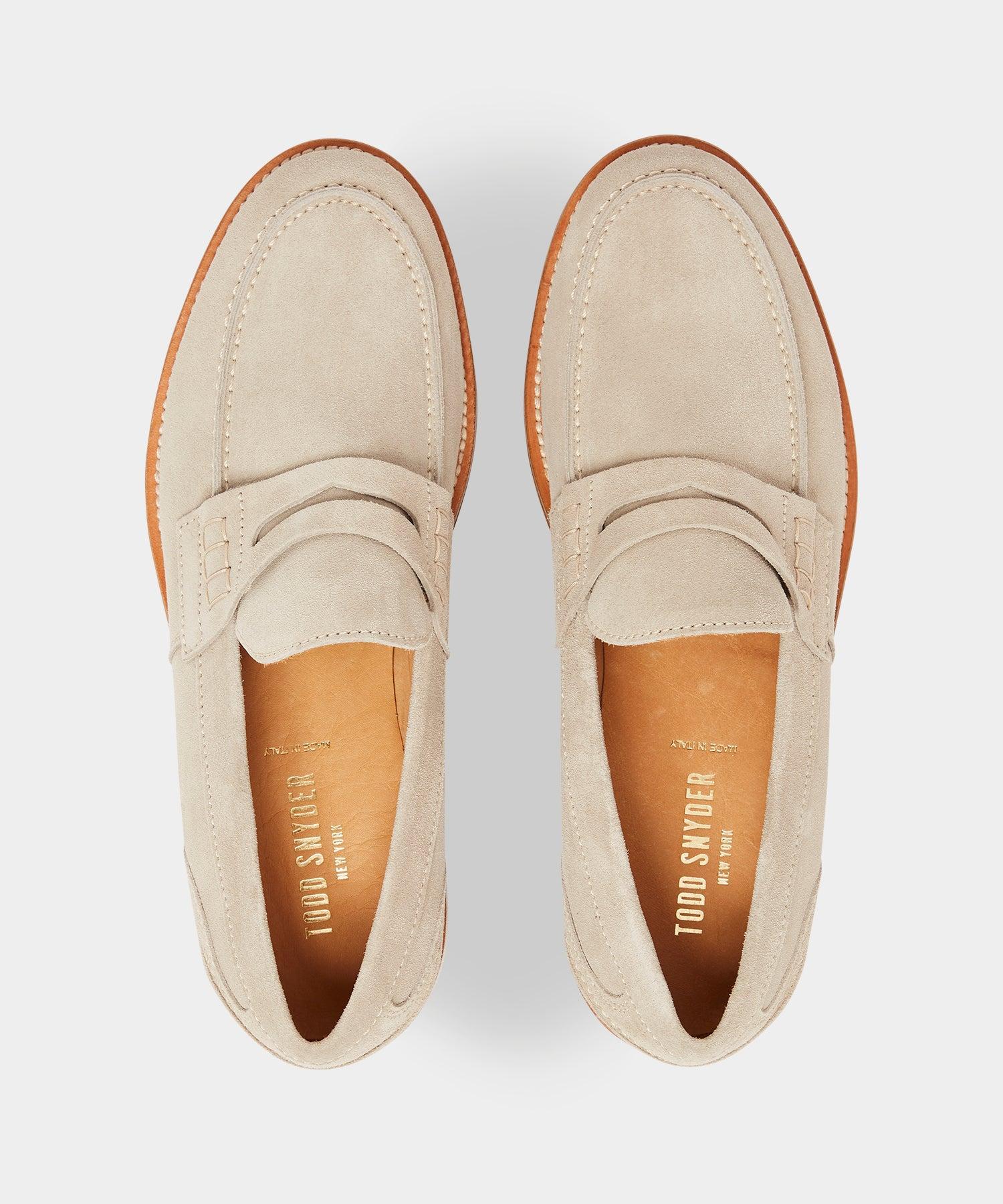 Italian Suede Penny Loafer Product Image