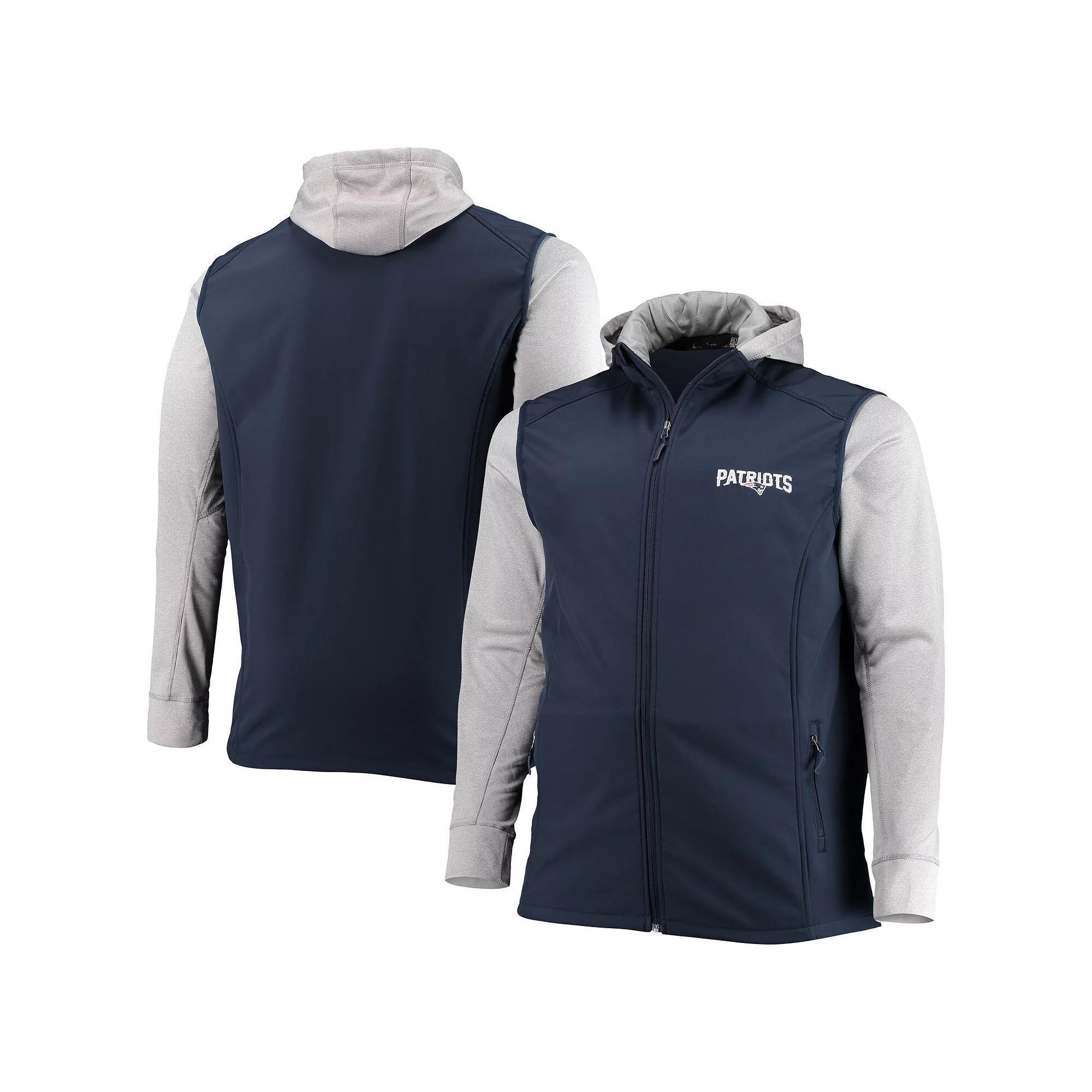 Mens Dunbrooke /Gray Tennessee Titans Big & Tall Alpha Full-Zip Hoodie Jacket Blue Product Image