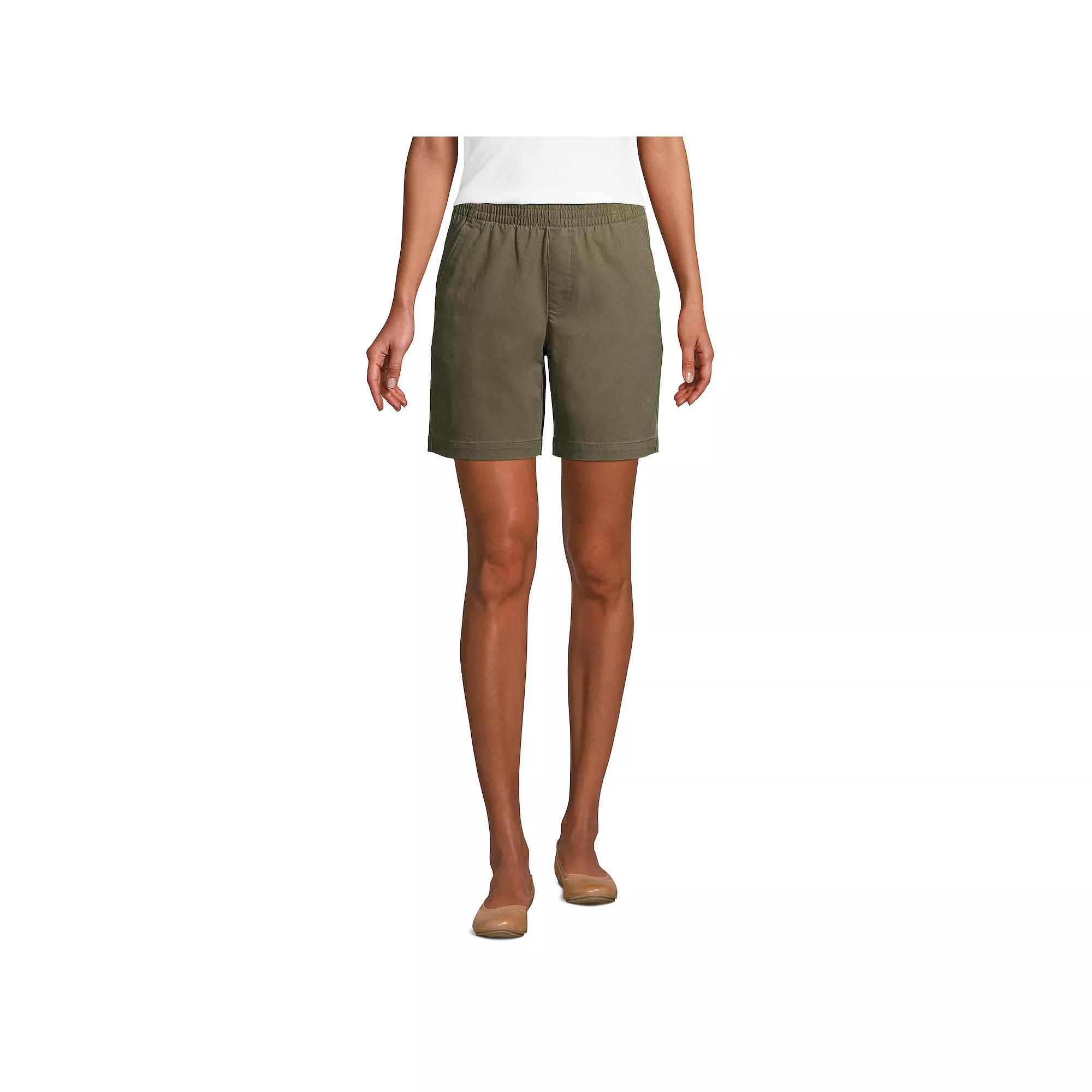 Petite Lands' End Pull-On Chino Shorts, Women's, Size: 6 Petite, Desert Product Image