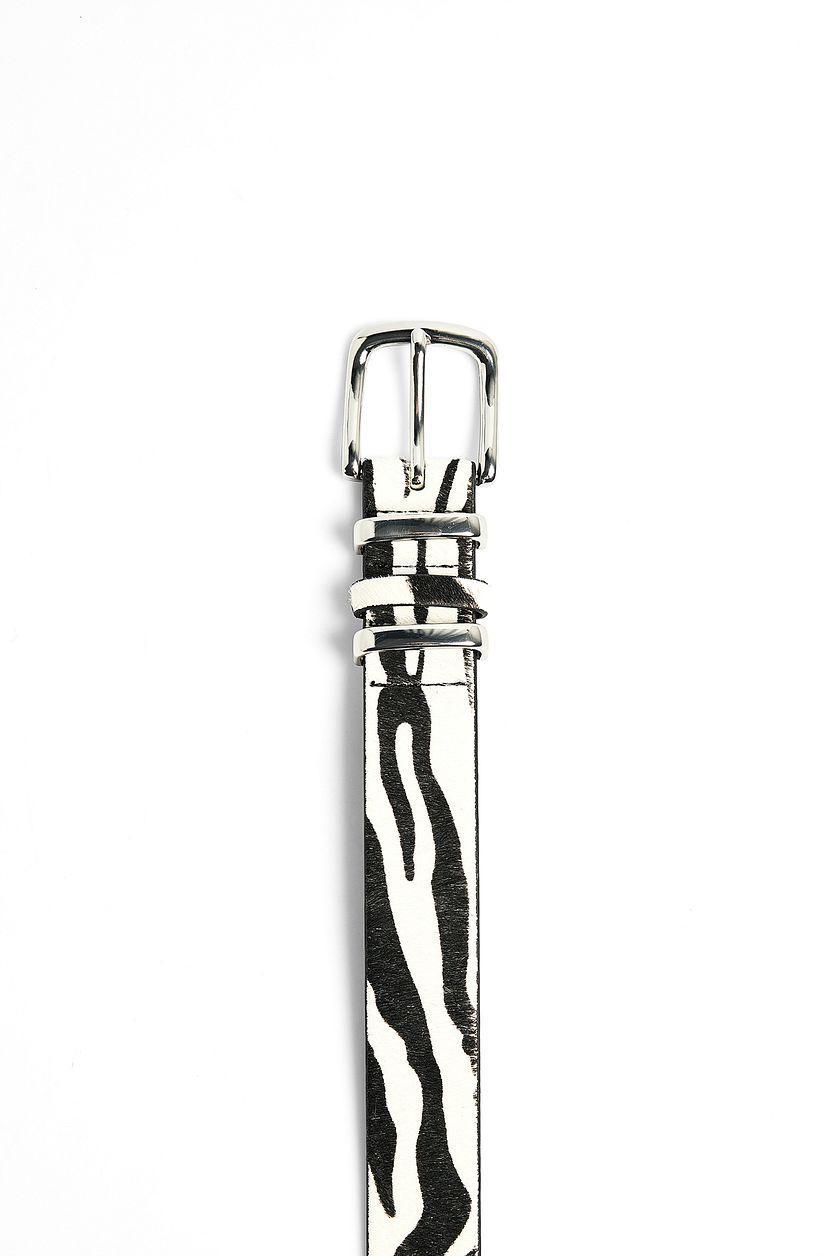Squared Buckle Leather Belt Product Image